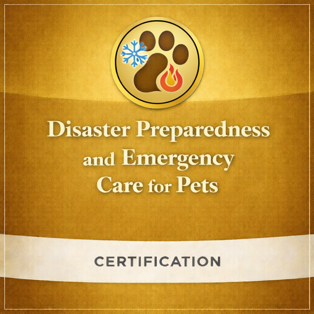 Disaster Preparedness and Emergency Care for Pets